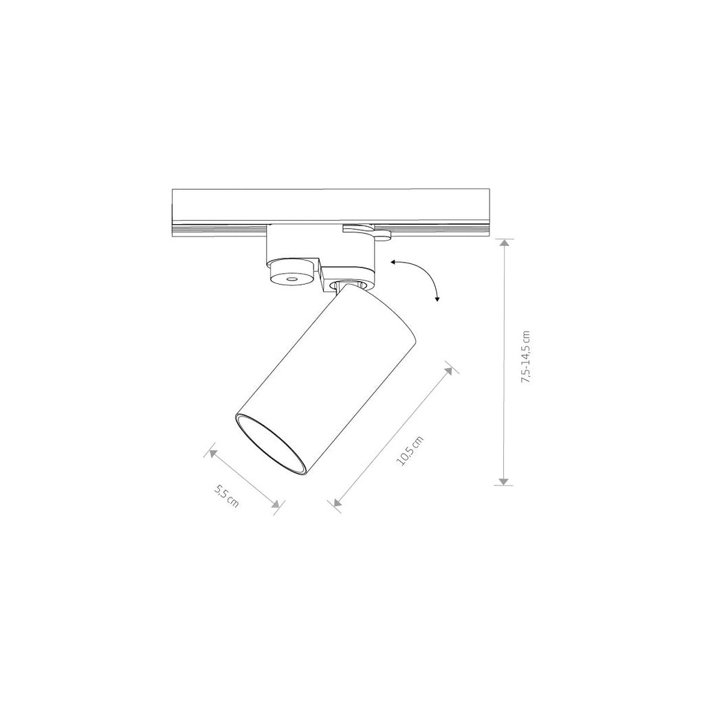 Nowodvorski System szynowy PROFILE MONO 1-obwodowy Profile Lampa 10W only LED - Stal lakierowana - Biały I 7584