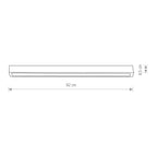 Nowodvorski Lampa liniowa sufitowa STRAIGHT CEILING LED M 16W 50/60Hz - Stal lakierowana - Czarny 7598