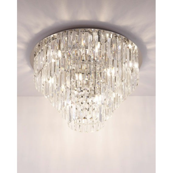 Maxlight Plafon Monaco 60cm - Metal + szkło - Chrom C0137