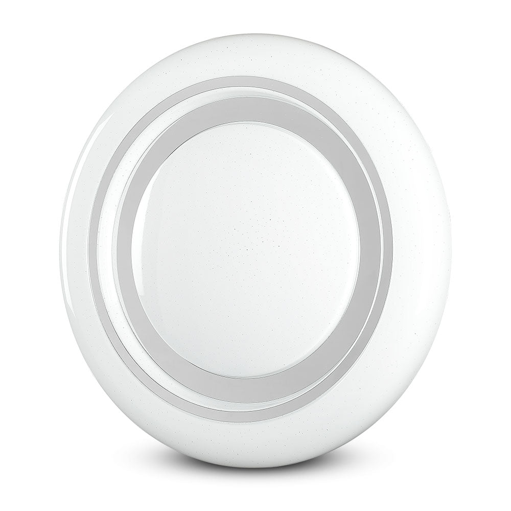 30W/60W/30W Dekoracyjny plafon LED / Barwa: 3w1 / Ściemniany / Klosz z efektem gwiazdki