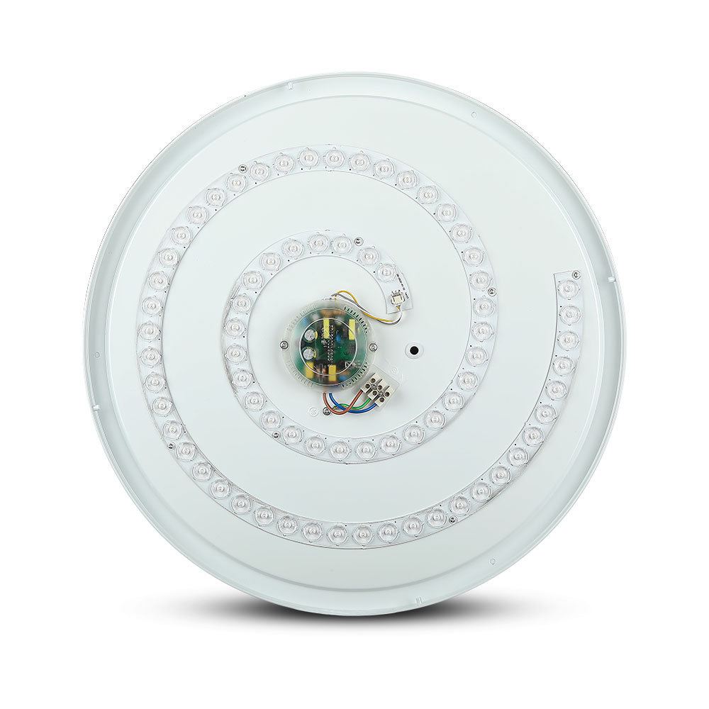 30W/60W/30W Dekoracyjny plafon LED / Barwa: 3w1 / Ściemniany / Klosz z efektem gwiazdki