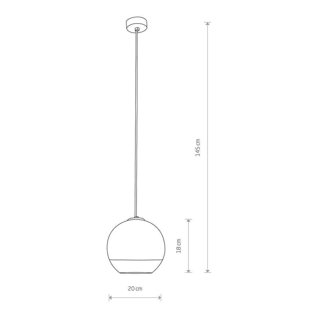 Nowodvorski Lampa wisząca GLOBE PLUS S 25W only LED 50/60Hz - Szkło metalizowane - Chrom 7605