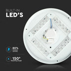 18W Plafon LED DOME / Średnica: 300 / Klosz: Mleczny / Barwa:3w1