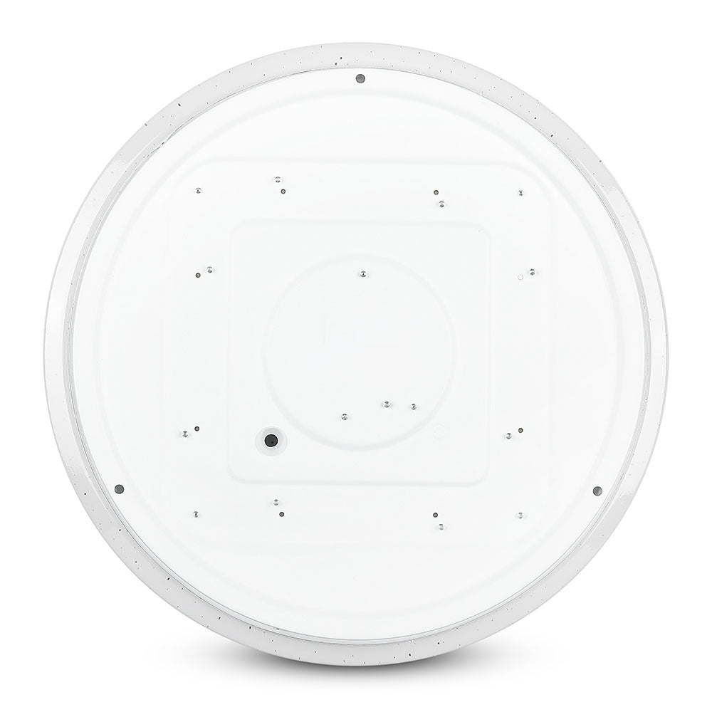 24W Plafon LED DOME / Średnica: 350 / Klosz: Efekt gwiazdek / Barwa:3w1