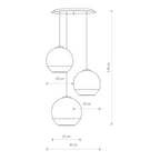 Nowodvorski Lampa wisząca GLOBE PLUS 25W only LED 50/60Hz - Szkło metalizowane - Chrom 7607