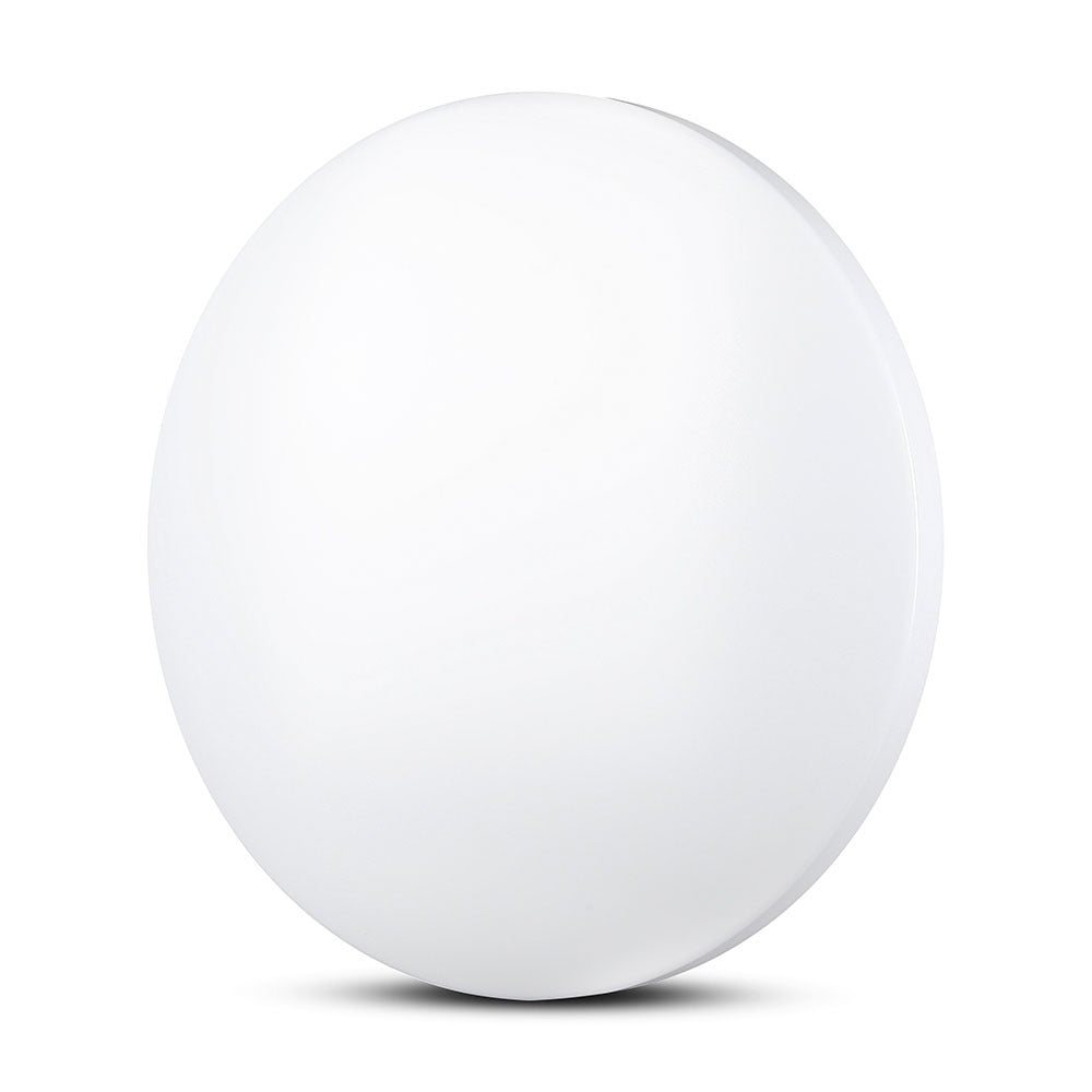 24W Plafon LED DOME / Średnica: 350 / Klosz: Mleczny / Barwa:3w1