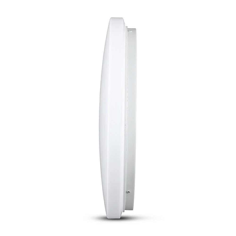 24W Plafon LED DOME / Średnica: 350 / Klosz: Mleczny / Barwa:3w1