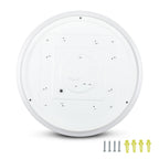 24W Plafon LED DOME / Średnica: 350 / Klosz: Mleczny / Barwa:3w1