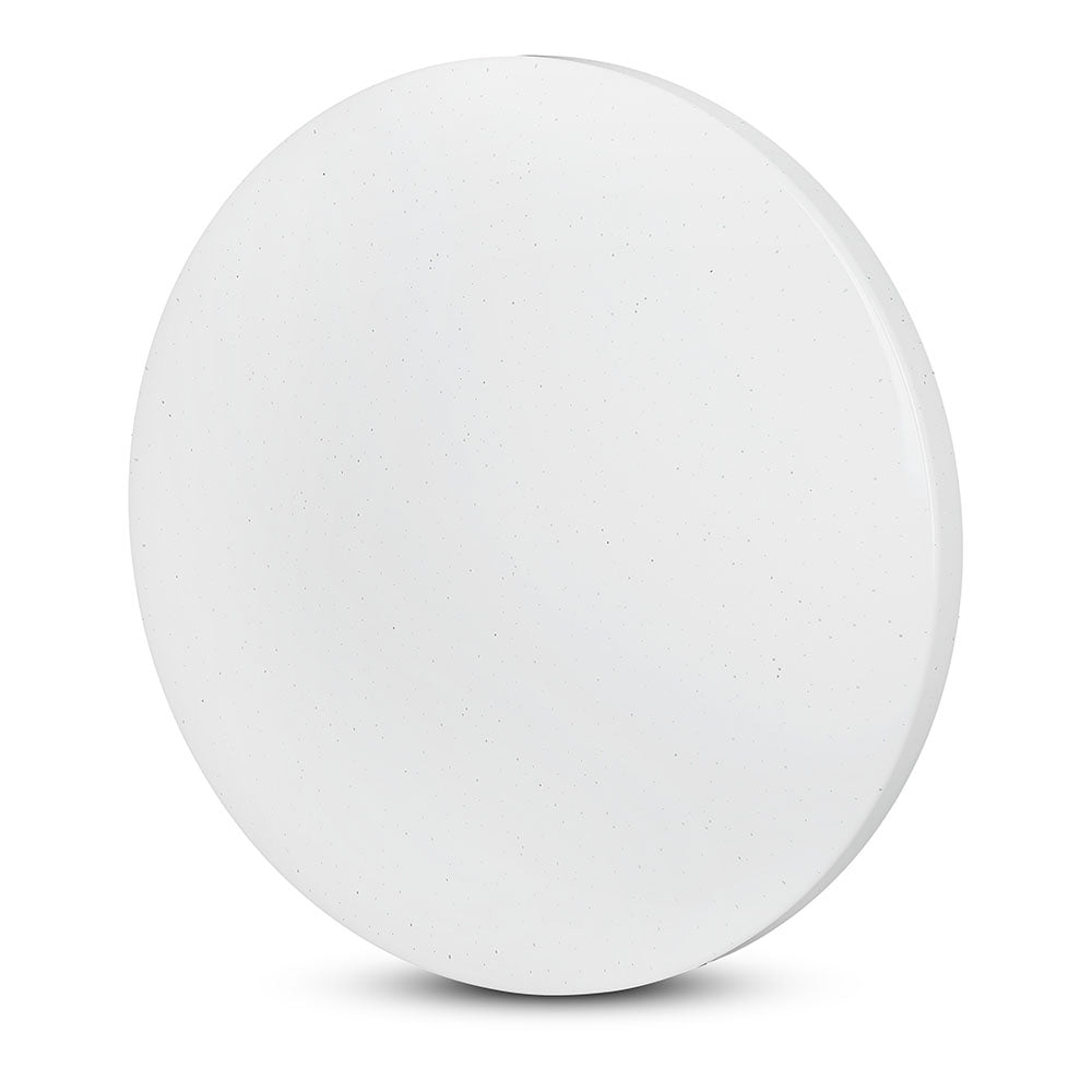 36W Plafon LED DOME / Średnica: 450 / Klosz: Efekt gwiazdek / Barwa:3w1