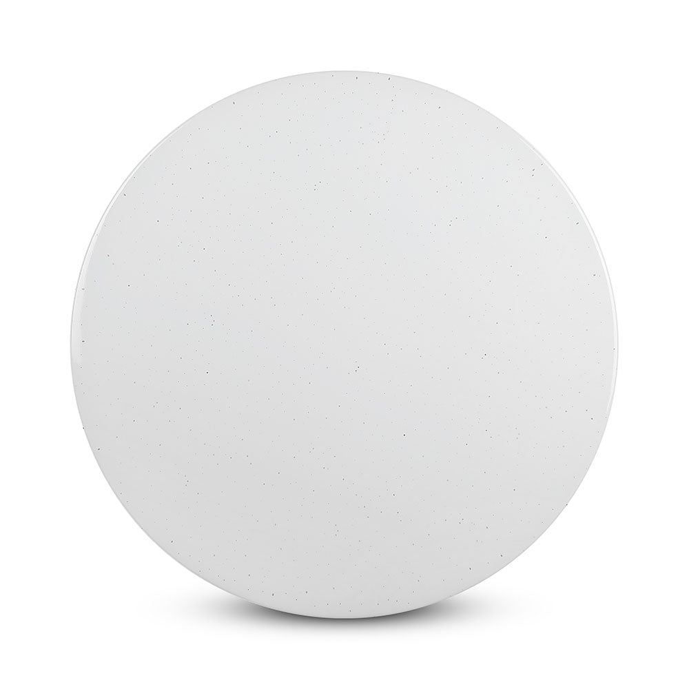36W Plafon LED DOME / Średnica: 450 / Klosz: Efekt gwiazdek / Barwa:3w1