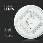 36W Plafon LED DOME / Średnica: 450 / Klosz: Mleczny / Barwa:3w1
