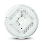 36W Plafon LED DOME / Średnica: 450 / Klosz: Mleczny / Barwa:3w1