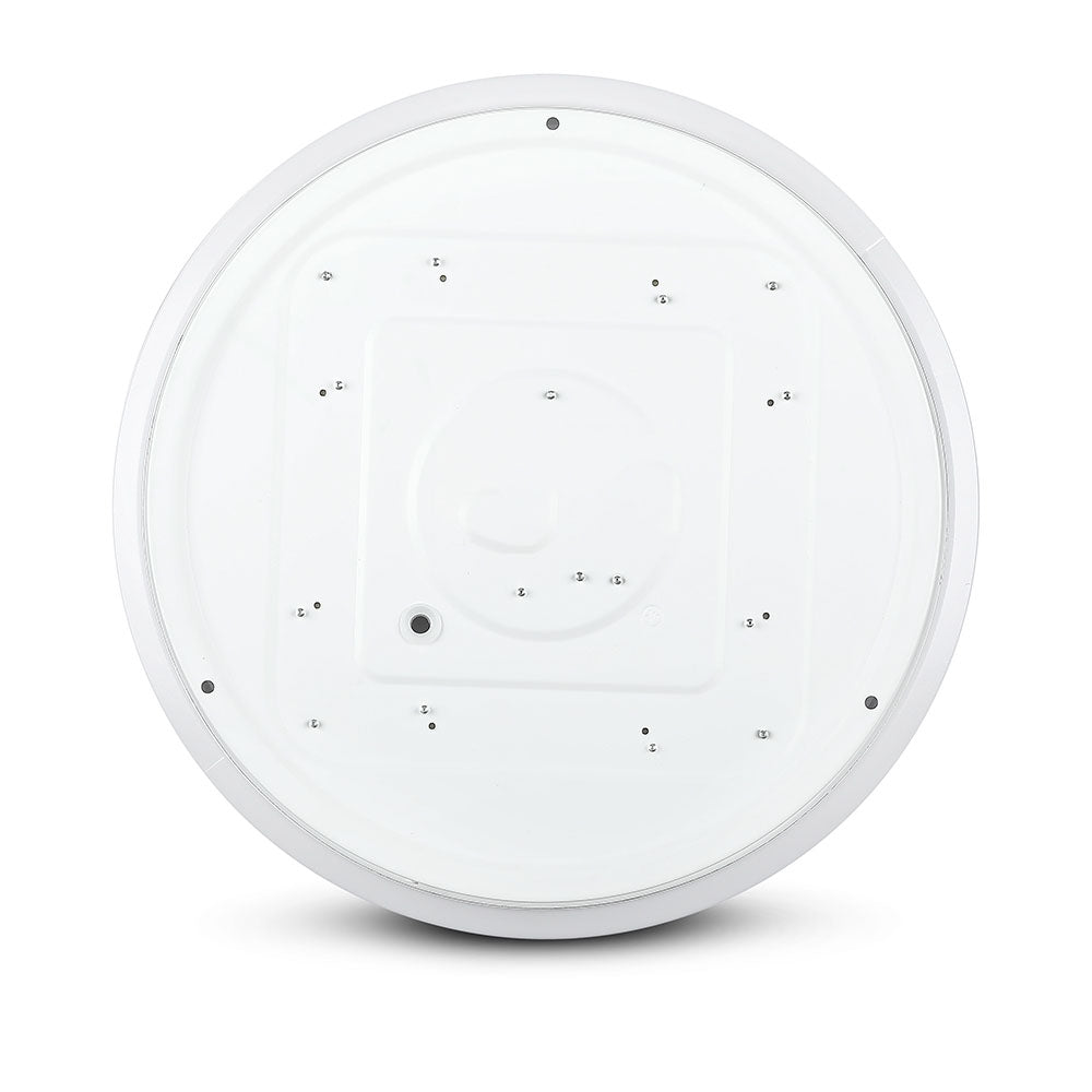 36W Plafon LED DOME / Średnica: 450 / Klosz: Mleczny / Barwa:3w1
