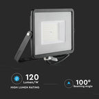 50W Naświetlacz LED SMD / Chip SAMSUNG / Barwa:4000K / Obudowa: Czarna / Wydajność: 120lm/w
