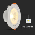 7W Oprawa wpuszczana LED / Barwa:3000K
