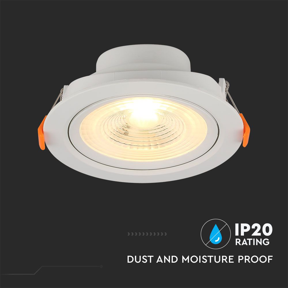 7W Oprawa wpuszczana LED / Barwa:6400K