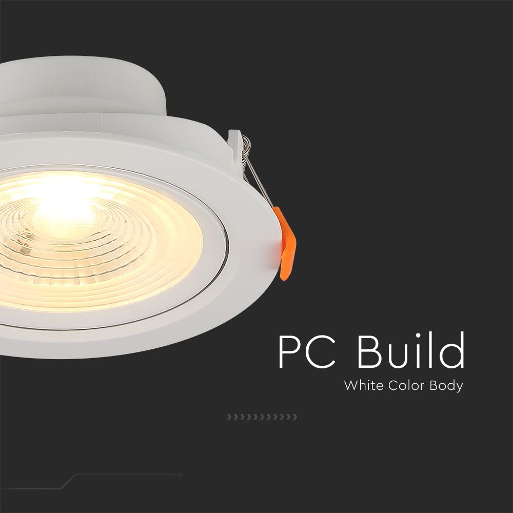 7W Oprawa wpuszczana LED / Barwa:6400K