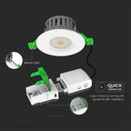 5W/8W Oprawa wpuszczana LED odporna na ogień/ Barwa:4w1 / IP65 / Ściemniana