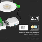 5W/8W Oprawa wpuszczana LED odporna na ogień/ Barwa:4w1 / IP65 / Ściemniana