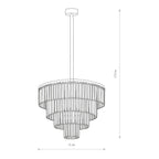Nowodvorski Żyrandol CRISTAL L 25W only LED 50/60Hz - Kryształ - Transparentny II 7615