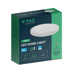 18W Plafon LED / SAMSUNG / Średnica: 225mm / Barwa:3000K / Klosz: Okrągły mleczny biała ramka / IP44