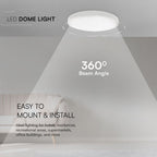18W Plafon LED / SAMSUNG / Średnica: 225mm / Barwa:6500K / Klosz: Okrągły mleczny biała ramka / IP44