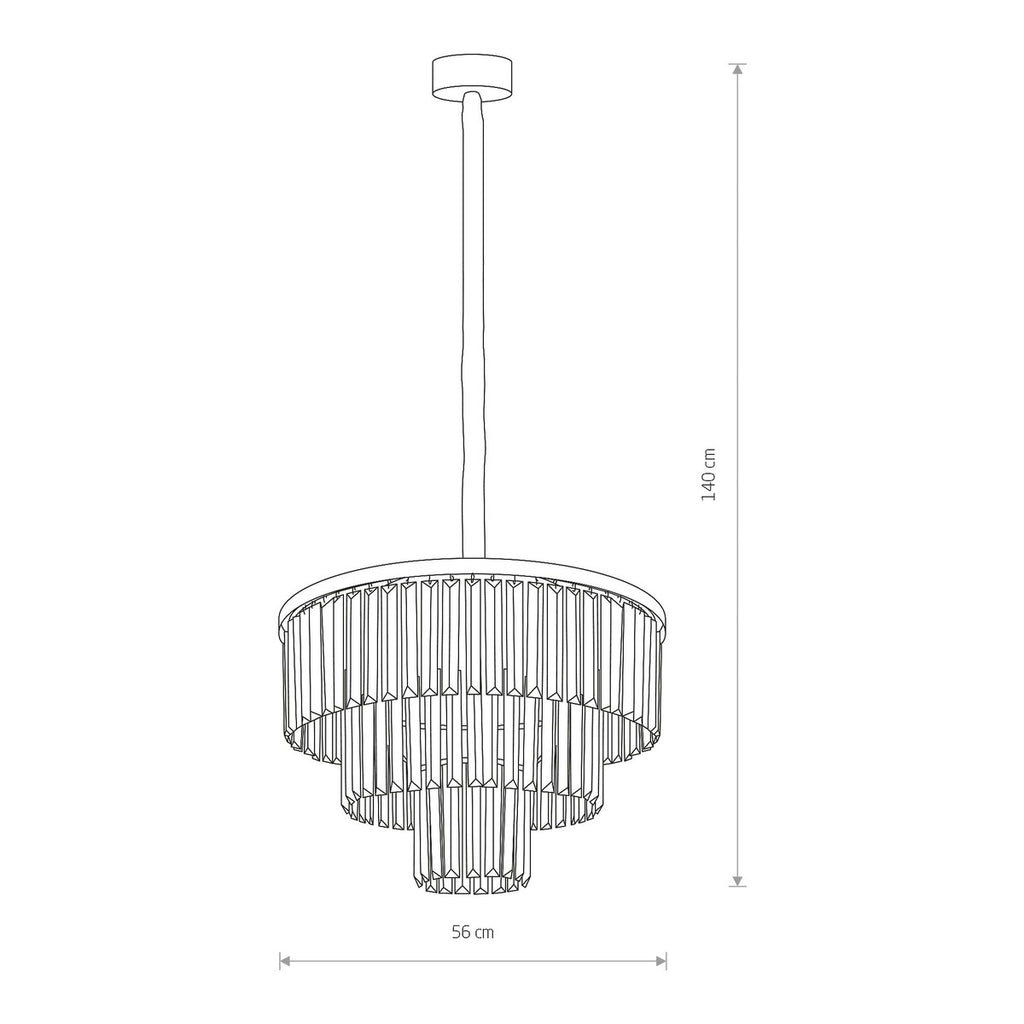 Nowodvorski Żyrandol CRISTAL M 25W only LED 50/60Hz - Kryształ - Transparentny I 7616