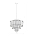 Nowodvorski Żyrandol CRISTAL M 25W only LED 50/60Hz - Kryształ - Transparentny I 7616