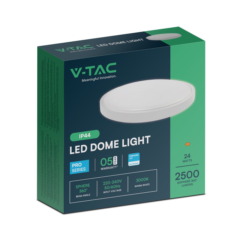 24W Plafon LED / SAMSUNG / Średnica: 295mm / Barwa:4000K / Klosz: Okrągły mleczny biała ramka / IP44
