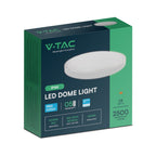 24W Plafon LED / SAMSUNG / Średnica: 295mm / Barwa:6500K / Klosz: Okrągły mleczny biała ramka / IP44