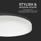 24W Plafon LED / SAMSUNG / Średnica: 295mm / Barwa:4000K / Klosz: Okrągły mleczny biała ramka / IP44