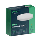 24W Plafon LED / Średnica: 295mm / Barwa:3000K / Klosz: Okrągły mleczny biała ramka / IP44