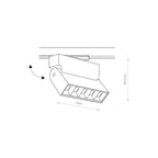 Nowodvorski System szynowy PROFILE FOCUS LED 1-obwodowy Profile Lampa 10W - Aluminium lakierowane - Biały II 7620