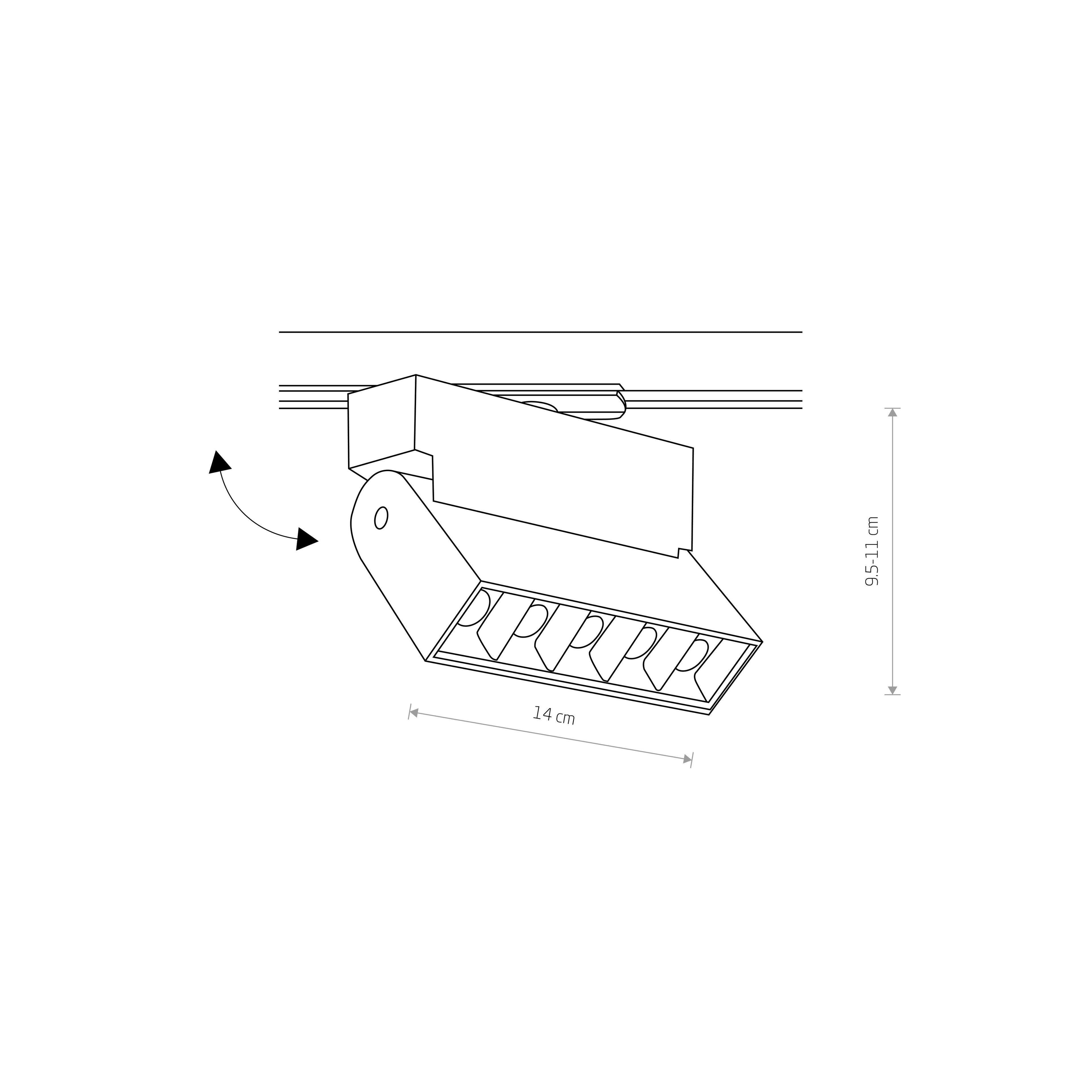 Nowodvorski System szynowy PROFILE FOCUS LED 1-obwodowy Profile Lampa 10W - Aluminium lakierowane - Biały II 7620
