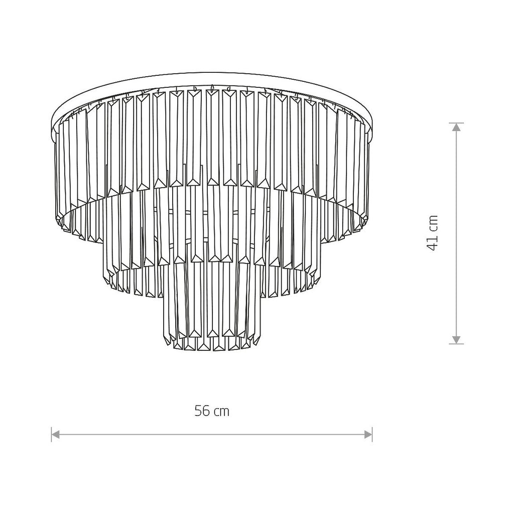 Nowodvorski Żyrandol CRISTAL M 25W only LED 50/60Hz - Kryształ - Transparentny III 7627