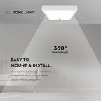 24W Plafon LED / Średnica: 295mm / Barwa:4000K / Klosz: Kwadratowy mleczny biała ramka / IP44