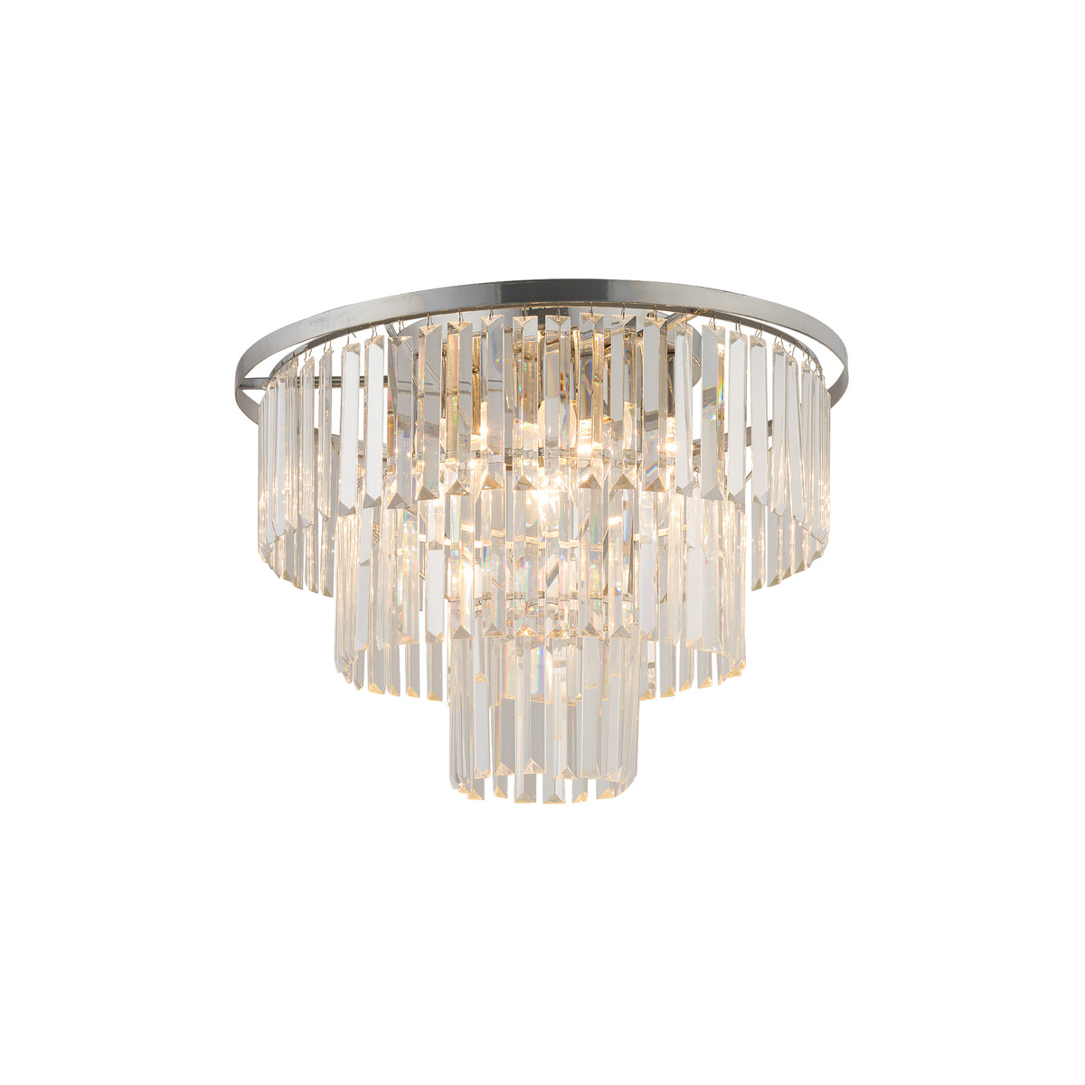 Nowodvorski Żyrandol CRISTAL M 25W only LED 50/60Hz - Kryształ - Transparentny IV 7628 - lampa włączona