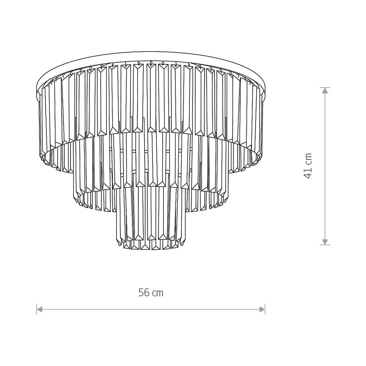 Nowodvorski Żyrandol CRISTAL M 25W only LED 50/60Hz - Kryształ - Transparentny IV 7628