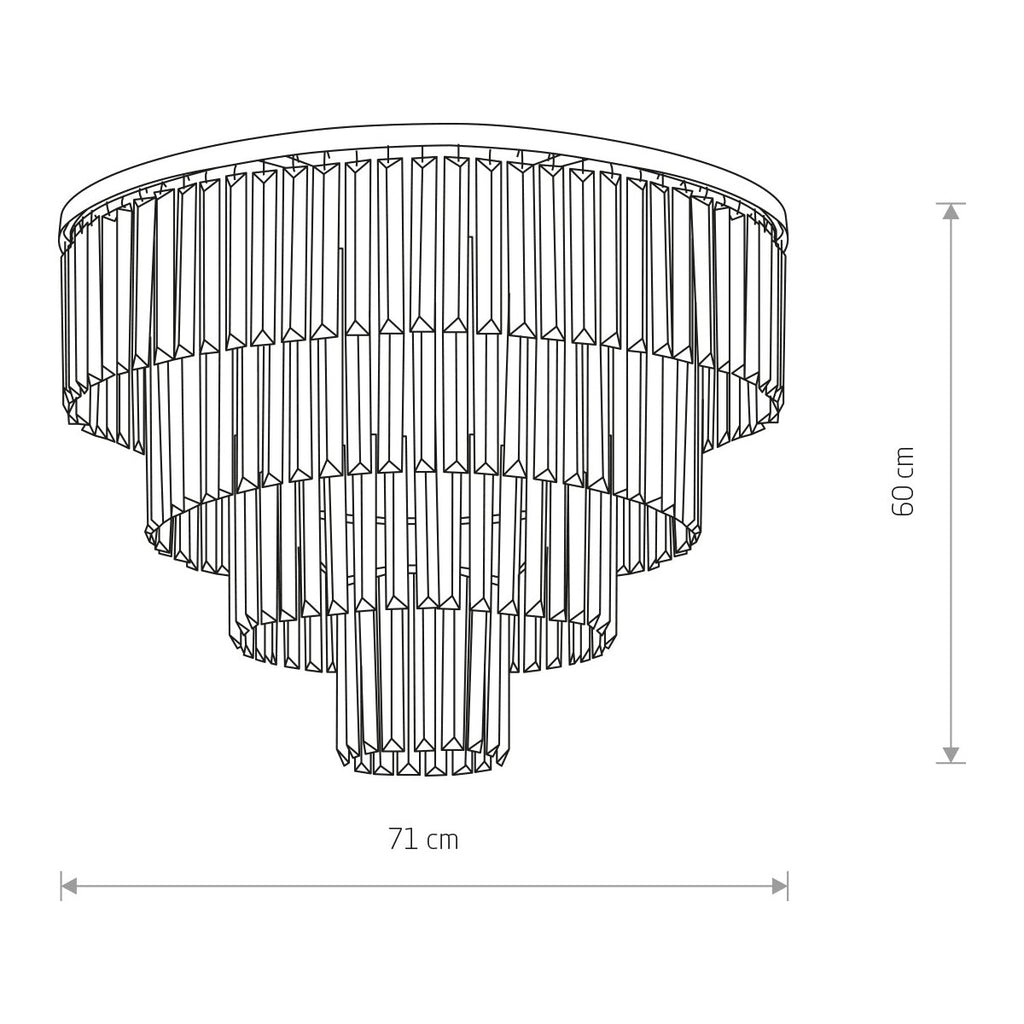 Nowodvorski Żyrandol CRISTAL L 25W only LED 50/60Hz - Kryształ - Transparentny III 7630