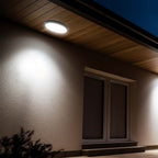 18W Plafon LED / Średnica: 225mm / Barwa:4000K / Klosz: Okrągły mleczny czarna ramka / IP44