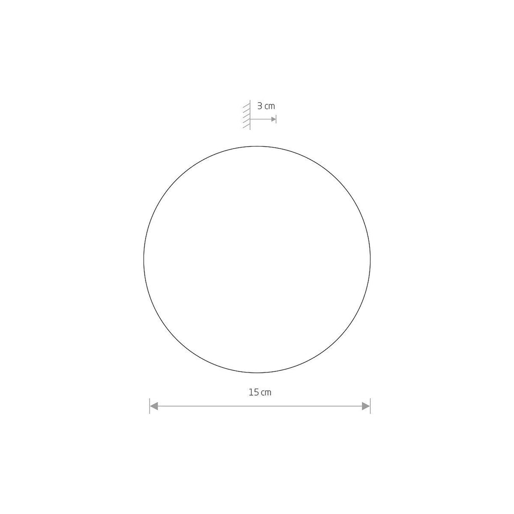 Nowodvorski Kinkiet RING LED S 7W 50/60Hz - Stal lakierowana - Czarny 7634
