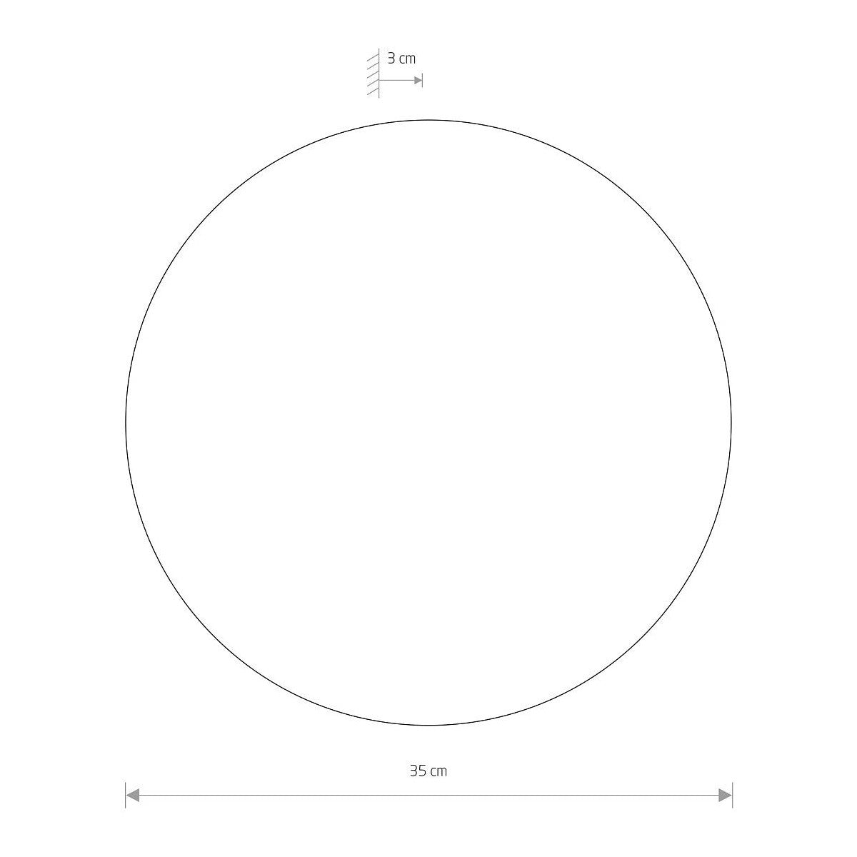 Nowodvorski Kinkiet RING LED L 13W 50/60Hz - Stal lakierowana - Biały 7640