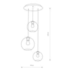 Nowodvorski Lampa wisząca VETRO 25W only LED 50/60Hz - Szkło - Dymiony I 7641