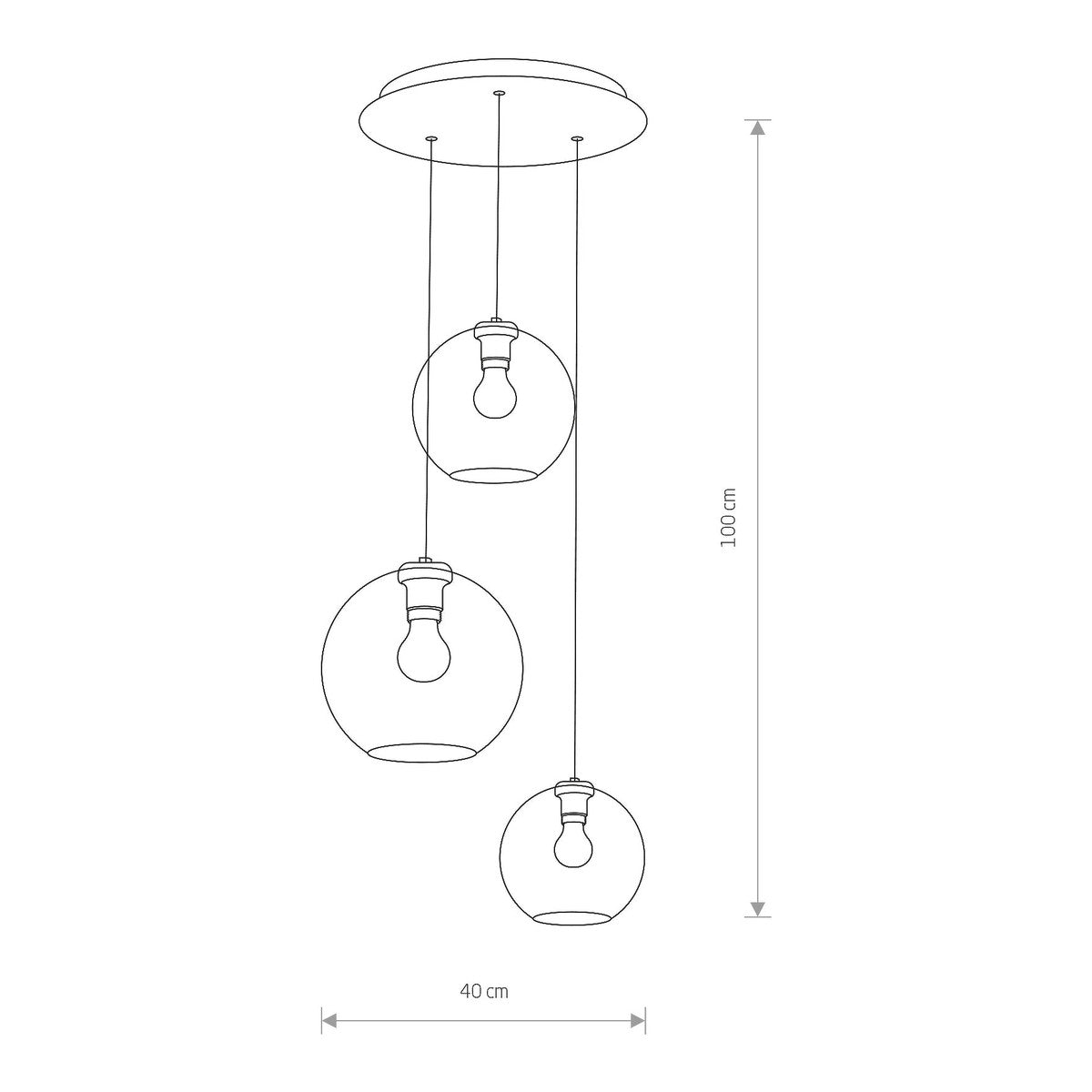 Nowodvorski Lampa wisząca VETRO 25W only LED 50/60Hz - Szkło - Dymiony I 7641