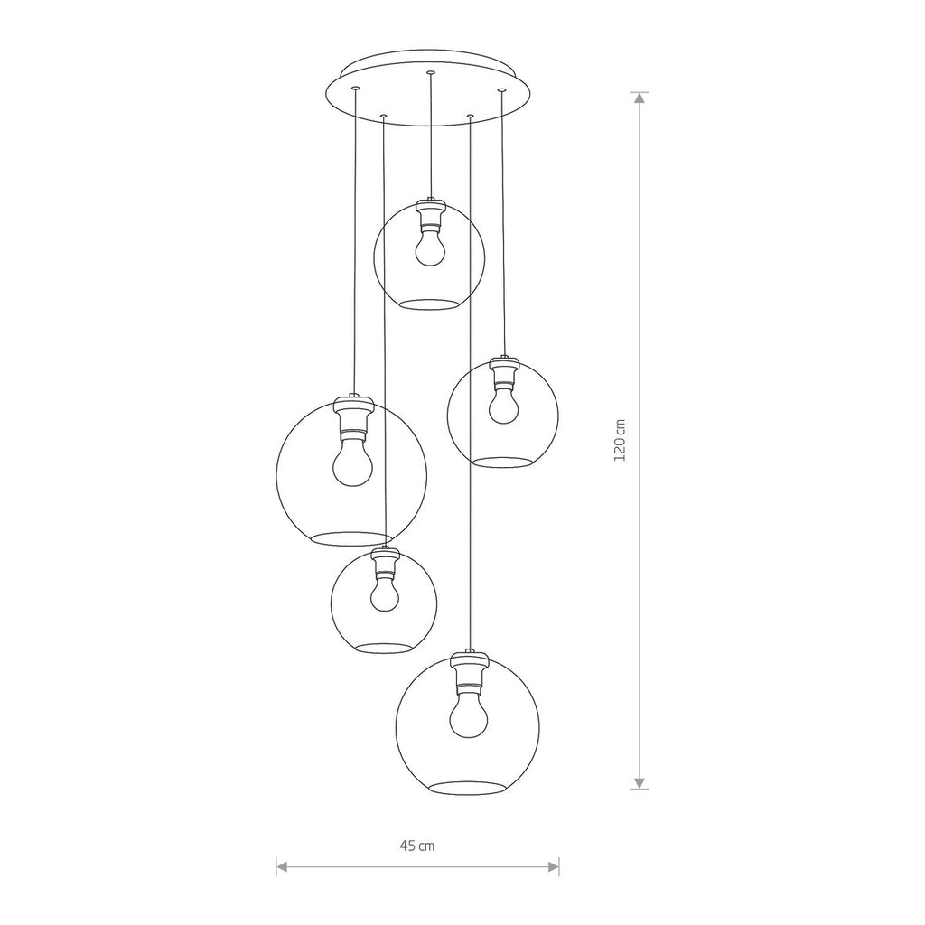 Nowodvorski Lampa wisząca VETRO 25W only LED 50/60Hz - Szkło - Dymiony II 7642