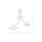 Nowodvorski Lampa przysufitowa DISK 12W only LED 50/60Hz - Stal lakierowana - Czarny 7644