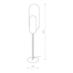 Nowodvorski Lampa podłogowa WHEEL LUX 12W only LED 50/60Hz - Sklejka - Czarny 7646
