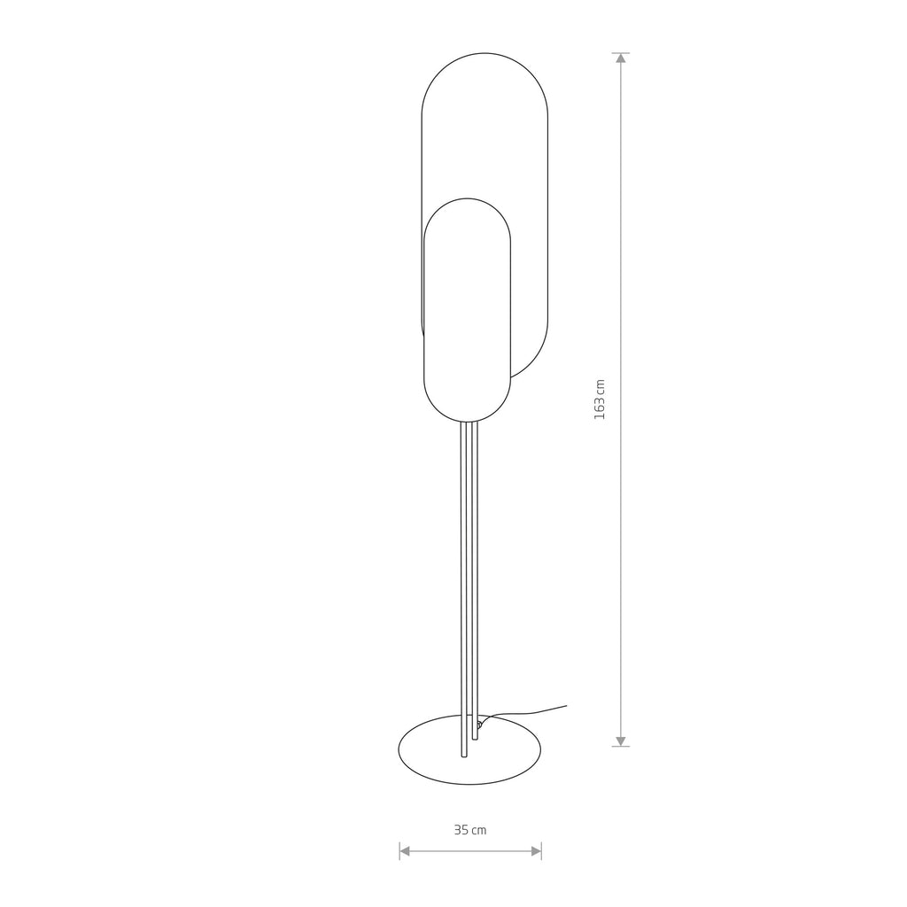 Nowodvorski Lampa podłogowa WHEEL LUX 12W only LED 50/60Hz - Sklejka - Czarny 7646