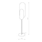 Nowodvorski Lampa podłogowa WHEEL LUX 12W only LED 50/60Hz - Sklejka - Czarny 7646