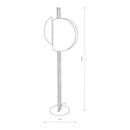 Nowodvorski Lampa podłogowa SUNSET 12W only LED 50/60Hz - Sklejka - Ciemne drewno 7647